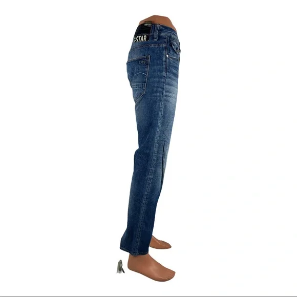 G Star Mens 34 X 31 (actual) Jeans Morris Low Straight Blue Organic 33x32 EUC